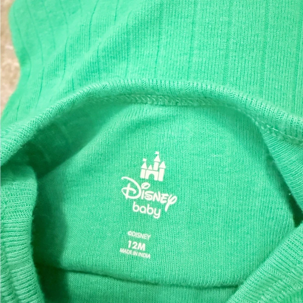 Disney Green and Gray Kids Mickey Mouse Holiday Matching Set size 12M